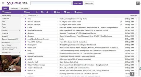 currently yahoo mail inbox